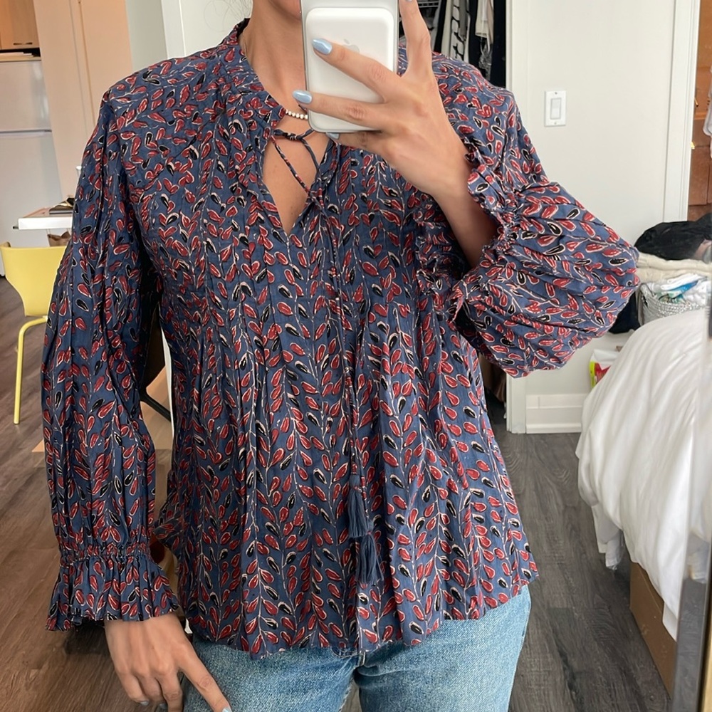 Patterned Velvet by Graham & Spencer Top, size XS